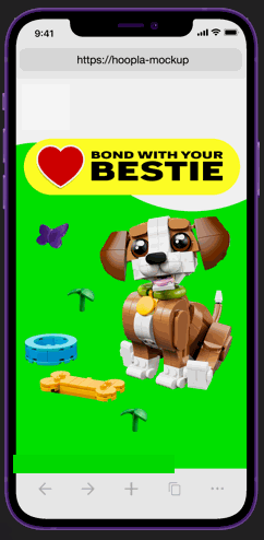Build Your Bestie playable ad preview